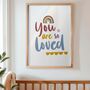 You Are So Loved Nursery Print, thumbnail 3 of 5