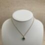Emerald Green Clover Pendant Necklace, thumbnail 2 of 5