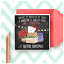 Funny Christmas Shopping Card Must Be Xmas Poinsettia, thumbnail 1 of 4