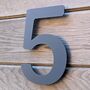 Modern Grey House Numbers 200mm Acrylic Floating, thumbnail 8 of 12