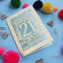 Personalised 21st Birthday Card Papercut Flower Design, thumbnail 8 of 11