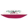 Embroidered Kiss Me Under The Mistletoe Christmas Cushion, thumbnail 2 of 3