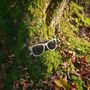 Orleans Recycled Denim Frame Sunglasses Dark Grey Lens, thumbnail 4 of 10