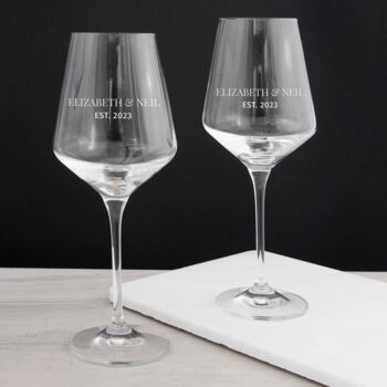Personalised Special Date Wine Glass, 6 of 8