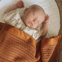 Cellular Baby Blanket 'Glazed Dune' | Organic Cotton, thumbnail 3 of 11