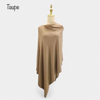 All Season Comfort Wool Blend Poncho, 5 of 9