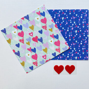 Fold Your Own Origami Paper Heart Boxes Kit, 6 of 7