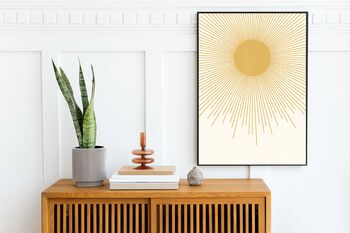 Boho Abstract Sun Art Print | Home Decor, 6 of 6