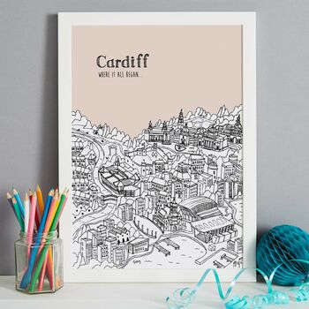 Personalised Cardiff Print, 7 of 10