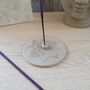 Grey Clay Incense Holder With Mandala Design, thumbnail 1 of 3