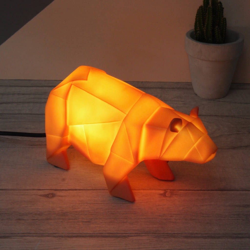 origami safari animal night light by lisa angel