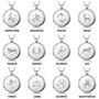 Personalised 925 Sterling Silver Round Zodiac Locket, thumbnail 7 of 12
