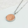 18th Birthday 2007 One Penny Coin Necklace, thumbnail 6 of 8