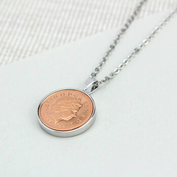 18th Birthday 2007 One Penny Coin Necklace, 6 of 8