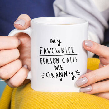 Favourite People Call Me Grandma / Grandad Coaster Set, 9 of 12