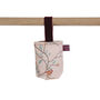 Christmas Tree Treat Hanging Pouch In Parus Pink Birds, thumbnail 2 of 6