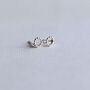 Silver Bobble Ring Studs, thumbnail 3 of 4