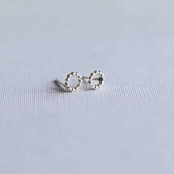 Silver Bobble Ring Studs, 3 of 4
