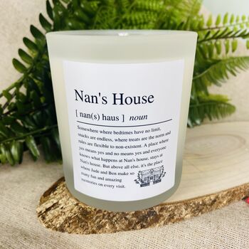 Personalised Nan's House Definition Candle, 3 of 12