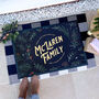 Personalised Family Christmas Wreath Doormat, thumbnail 2 of 2