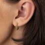Star Cluster Hoop Stud Earrings, Sterling Silver, thumbnail 2 of 8