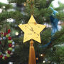 Gold Star Sign Astrology Christmas Tree Bauble, thumbnail 8 of 9