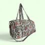 Large Weekend Duffle Bag | Garden Floral Block Print, thumbnail 5 of 5