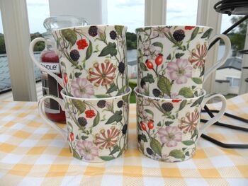 Set Of Four Gift Boxed Palace Mugs In Hedgerow Design, 4 of 8