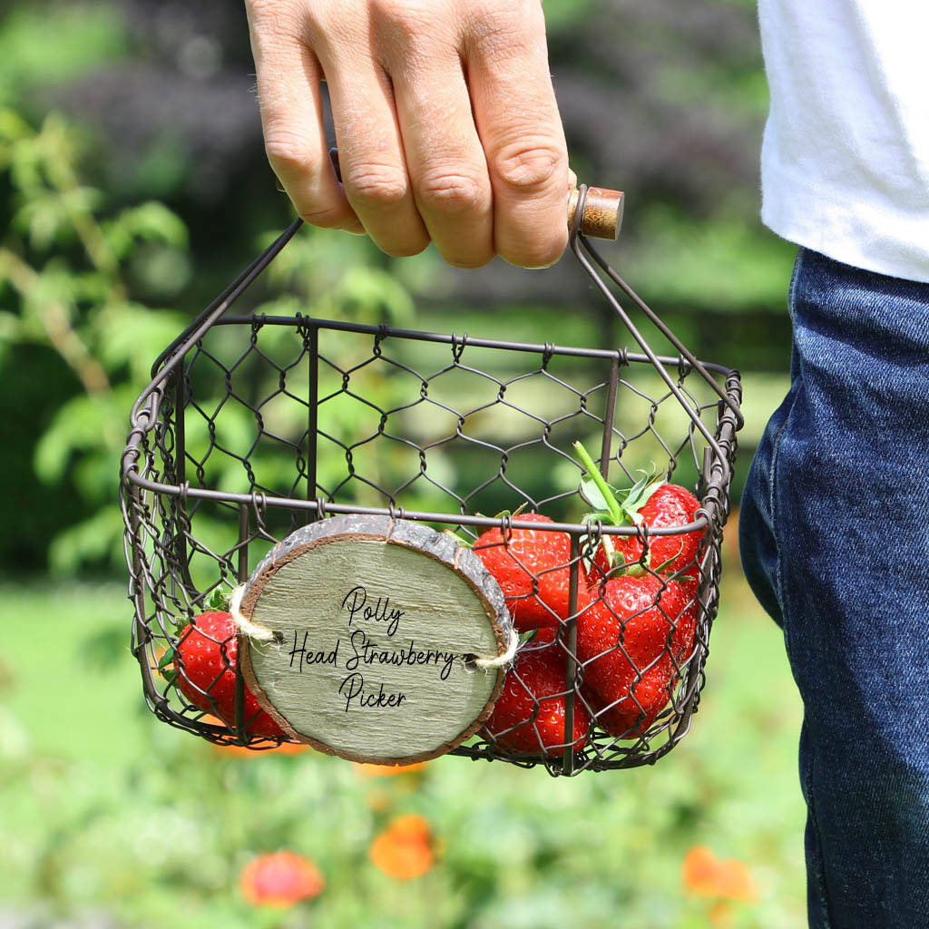 Personalised Strawberry Picking Basket By Dibor