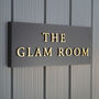 Personalised House Sign With Raised Gold Lettering, thumbnail 5 of 8