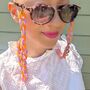 Glasses Chain Lilac And Orange Chunky Acrylic Chain, thumbnail 4 of 11
