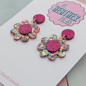Daisy Flower Earrings, 5 of 12