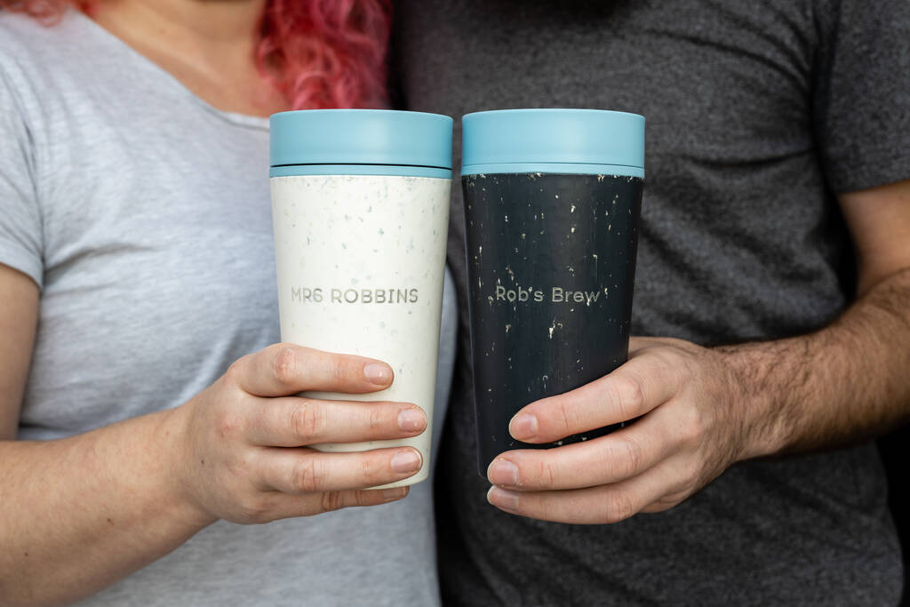 Personalised Leakproof Reusable Coffee Cup 12oz By Circular&Co