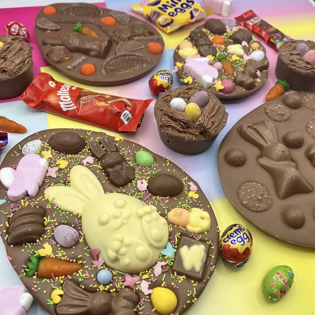 Easter Egg Slab With Stuffed Bunny Centre By Choc Til You Drop ...