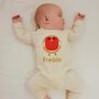 Personalised Baby Romper Robin, thumbnail 1 of 5