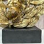 Abstract Couple Sculpture With Gold Leaf Detail Gift Ornament, thumbnail 9 of 9