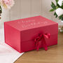 Personalised Luxury Extra Deep A4 Red Gift Box, thumbnail 1 of 7