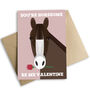 You're Horseome! Horse Lovers Valentine's Card, thumbnail 2 of 3