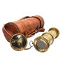 Nautical Brass Telescope With Leather Case, thumbnail 11 of 12