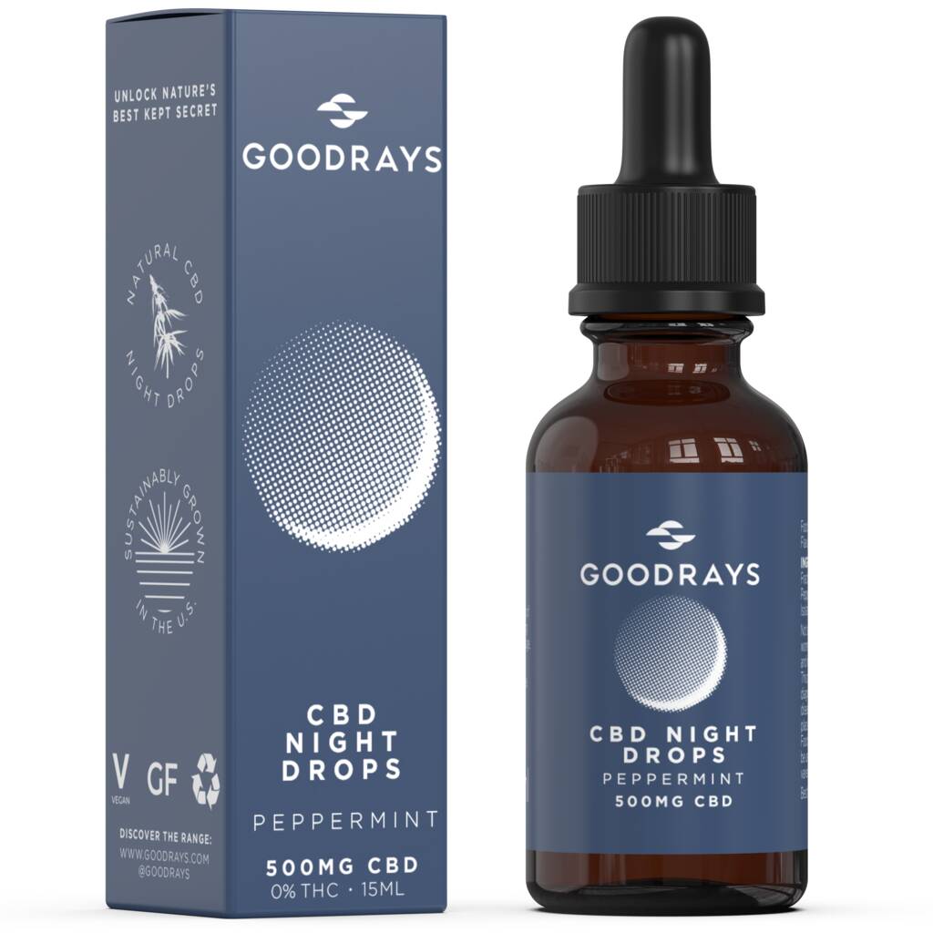 Goodrays Cbd Oil Night Drops 500 Mg, 1 of 8