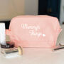 Personalised Make Up/Wash Bag With Hearts For Mum, thumbnail 1 of 6