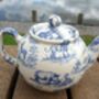 Two Cup Teapot In Blue Safari Design, thumbnail 8 of 12