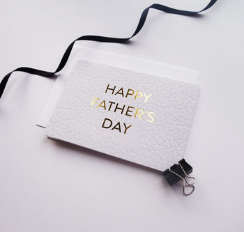 Stylish Father's Day Luxury Gold Foil Card, 2 of 4