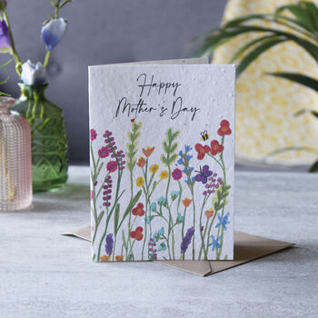 Happy Mother's Day Plantable Seed Recycled Card, 3 of 4