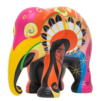 'Psycho' Hand Painted Limited Edition 15cm Elephant, 3 of 12