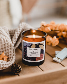 Spiced Apple Feather And Fellows 20cl Candle, 2 of 5