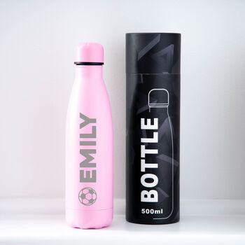 Personalised Football Name Thermos Water Bottle, 8 of 11