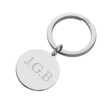 Initial Sterling Silver Keyring, 2 of 6