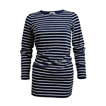 Long Length Cotton Striped Tee, 6 of 7