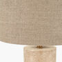 Costal Muted Tones Limestone Cylinder Table Lamp, thumbnail 9 of 9